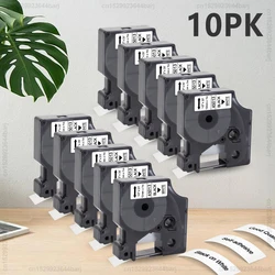 5/10Pcs Compatible Dymo D1 45013 45018 45010 12mm Label Tape Black on White Yellow for Dymo LabelManager 160 280 Label Printer