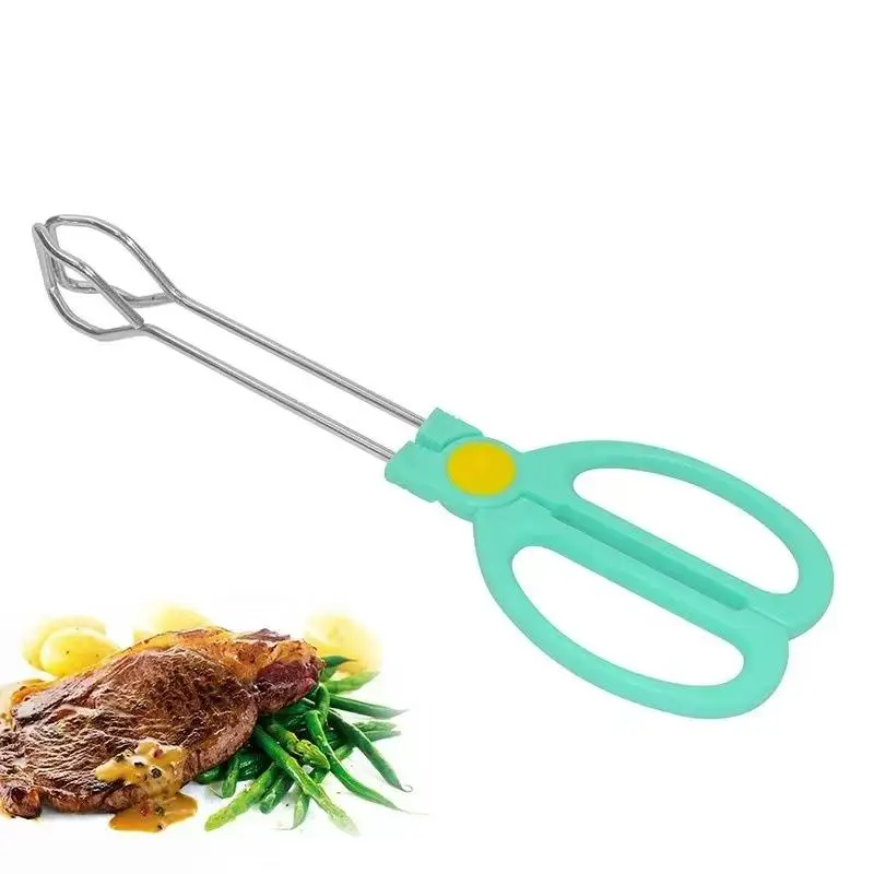 

BBQ Tools Barbecue Scissor Tongs Grilled Food Tong Long Handle Scissor BBQ Bread Roast Clip Kitchen Baking Tongs BBQ Accessories