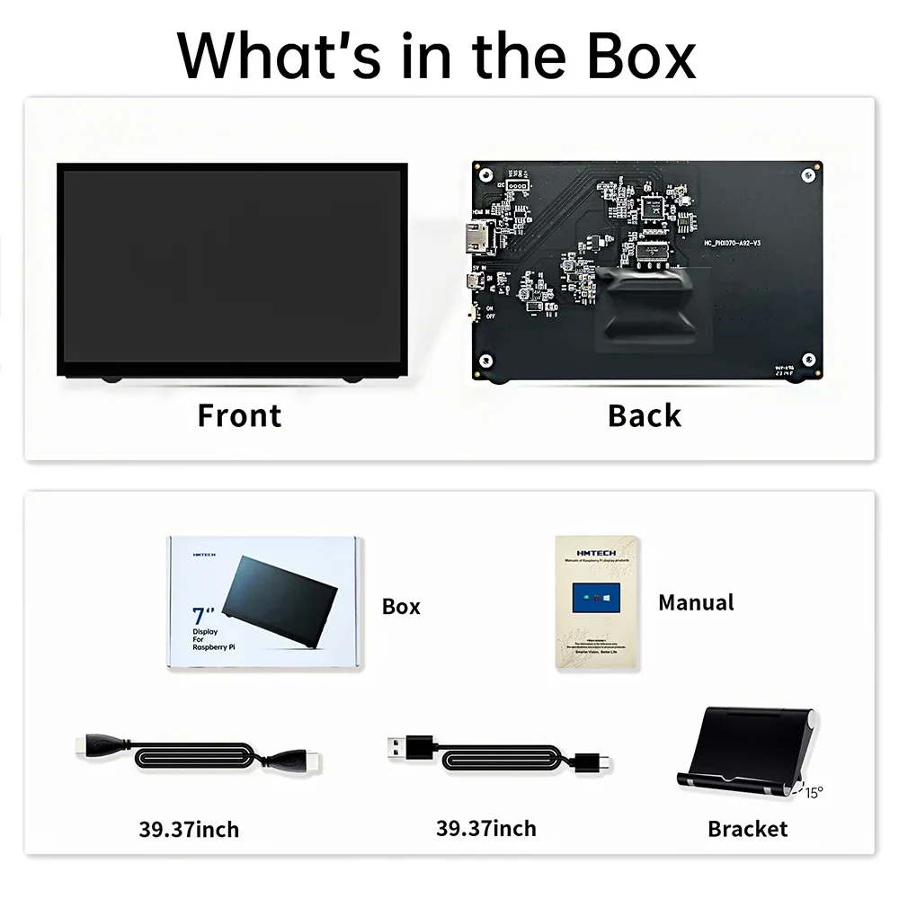 Imagem -06 - Monitor hd Portátil Monitor Pequeno Display Lcd Tela Estendida para Jogos Tela do Laptop para pc Raspberry pi 800x480