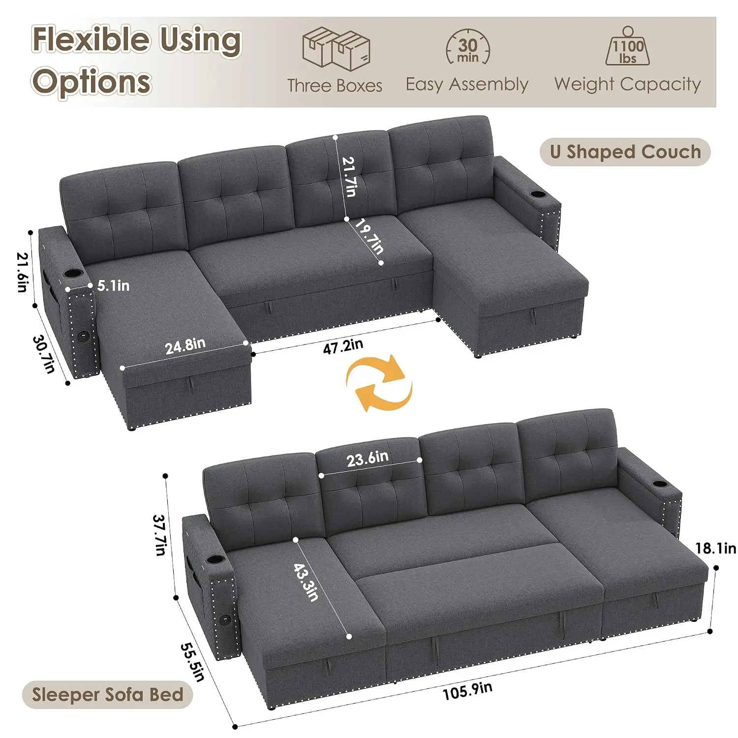 Thumbnail 2 - #12 Cheap Modular Sectional Sofas Worth Buying