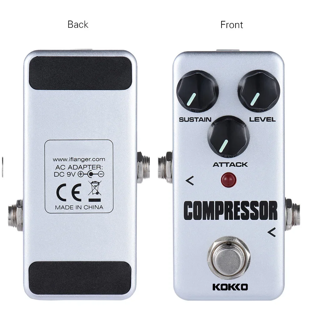 KOKKO Electric Guitar Effect Pedal FCP2 Compressor Effect Pedal True Bypass Mini Single Guitar Pedal Guitar Accessories & Parts