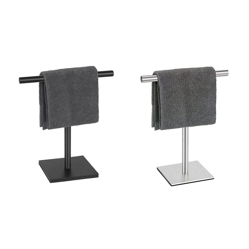 Hand Towel Holder Stand For Bathroom Vanity Stainless Steel Standing Towel Rack Stand Towel Bar For Bathroom