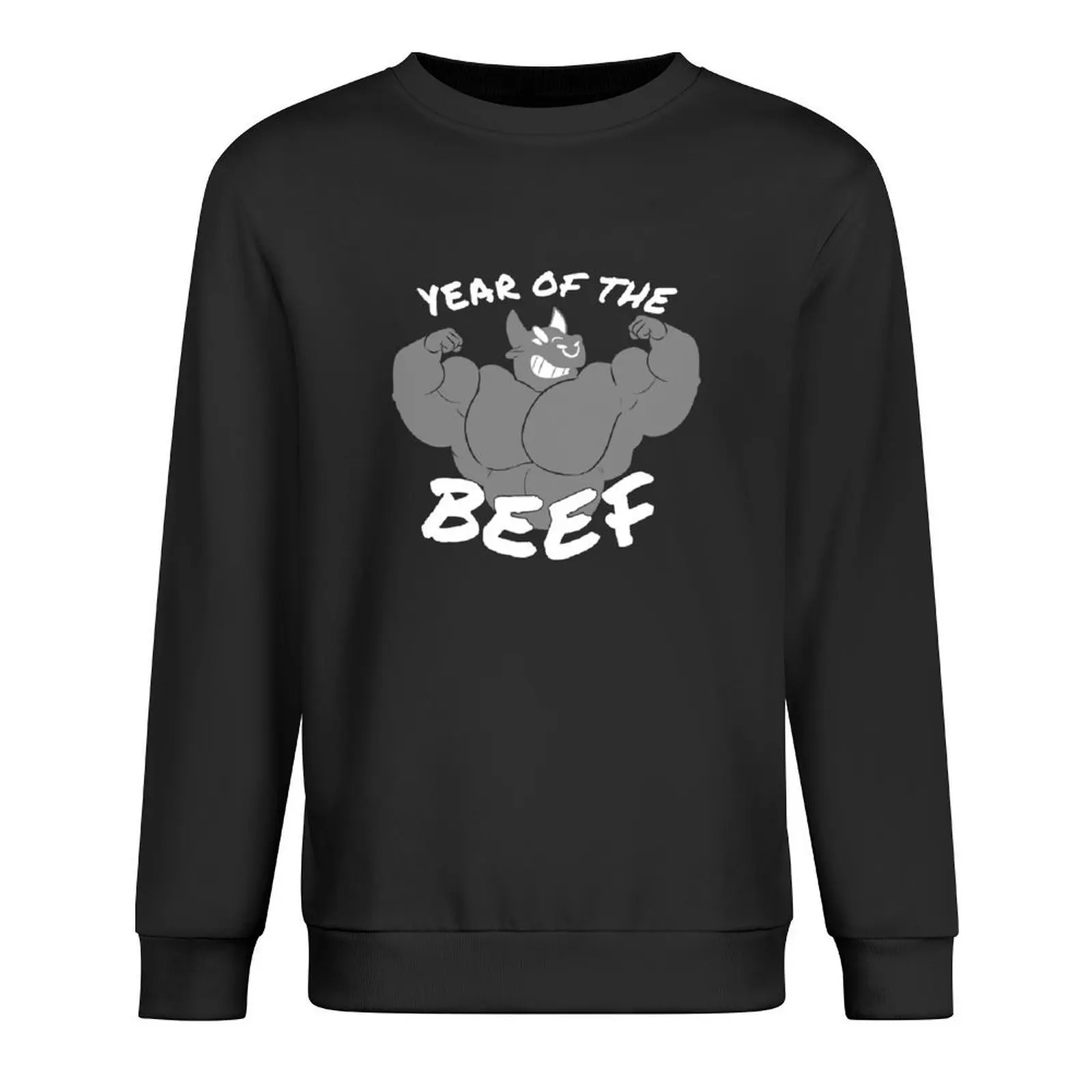 

YEAR OF THE BEEF - Black Pullover men's autumn clothes mens clothes men's clothes japanese style new sweatshirt
