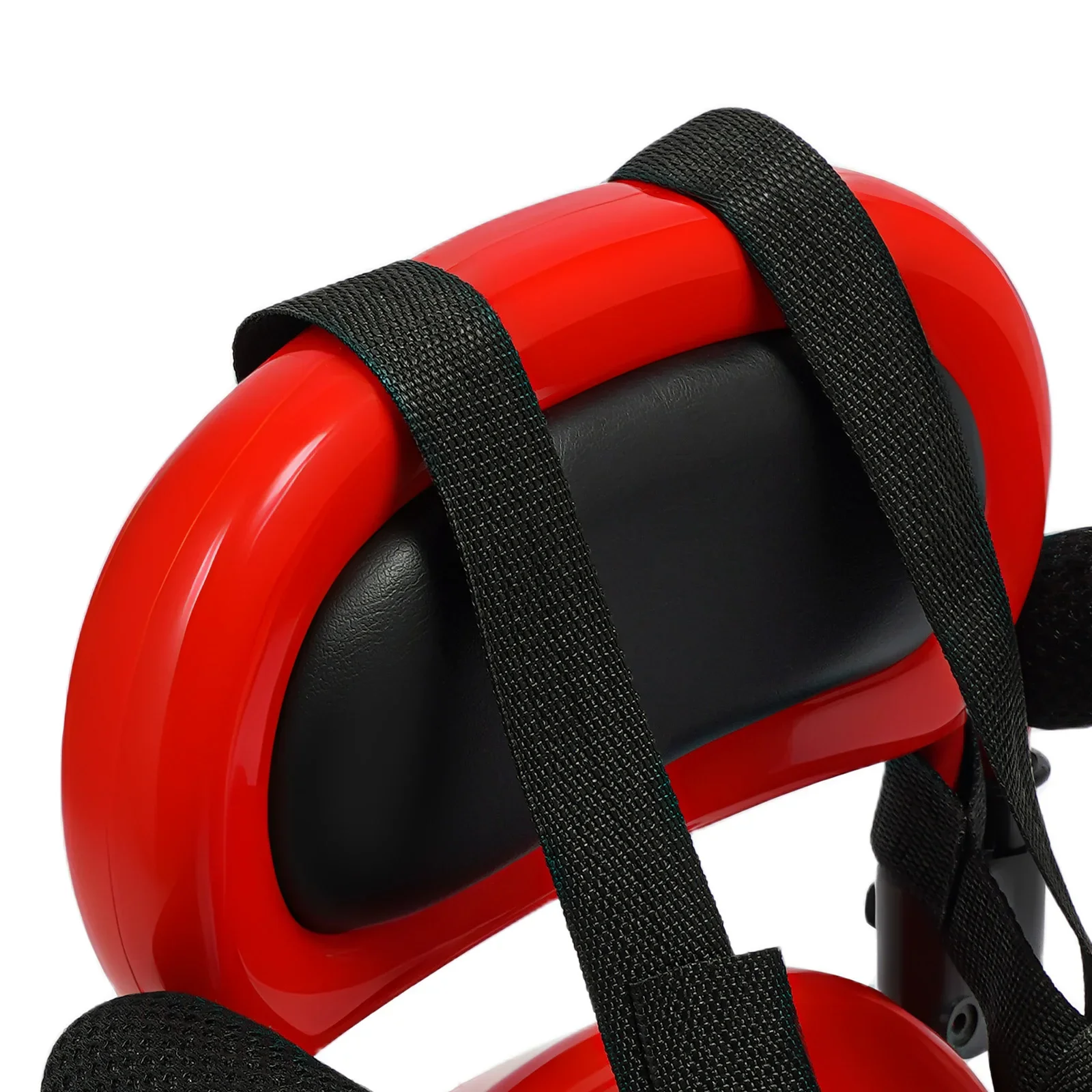 Kids Bike Seat Adjustable Rear Child Bicycle Seat with Non-Slip Armrests and Seat Cushion, for Children 6 Months to 6 Years Red