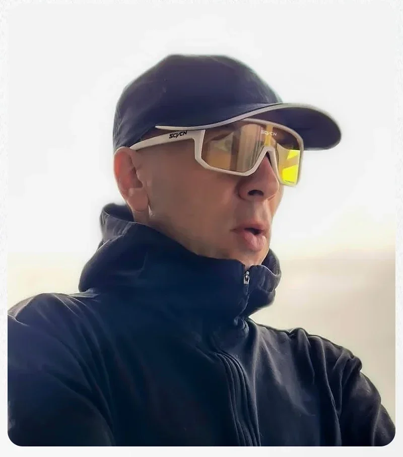 SCVCN Nachtsicht Sonnenbrille Radfahren Fahren Gläser Mode Y2K Trave Gläser UV400 Mtb Angeln Sport Brille Übergroßen Mann – Detail 12