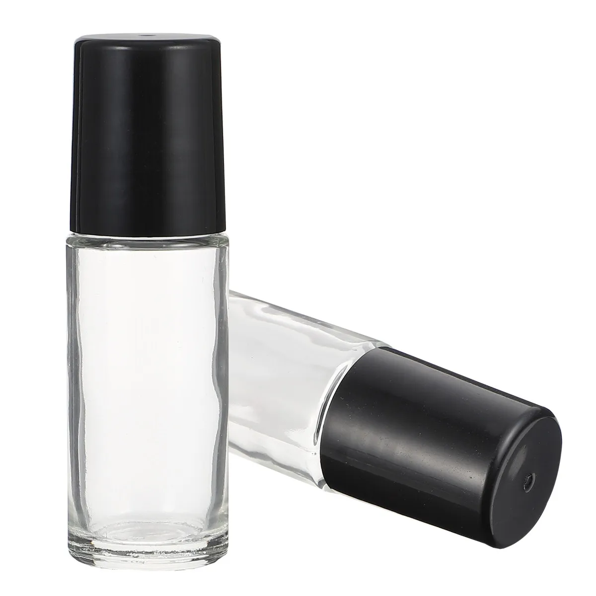 6Pcs Portable Roll-on Essential Oil Bottles Refillable Leakproof White Glass Bottles for Natural Oil Perfume Dispensing