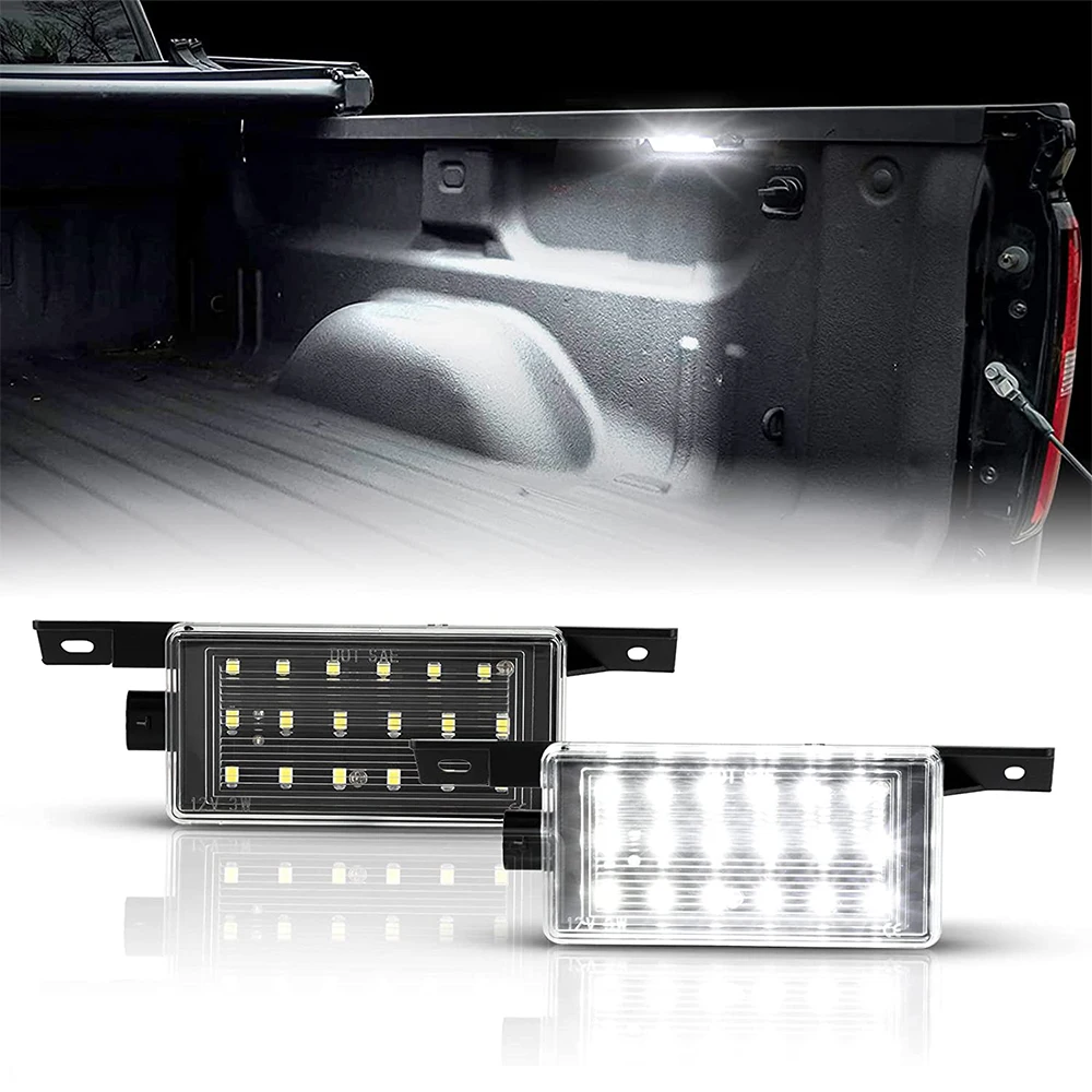 2x LED Trunk Bed Cargo Lighting Kits For 2016-2019 Chevrolet Silverado GMC Sierra 1500 1500LD 2500HD 3500HD