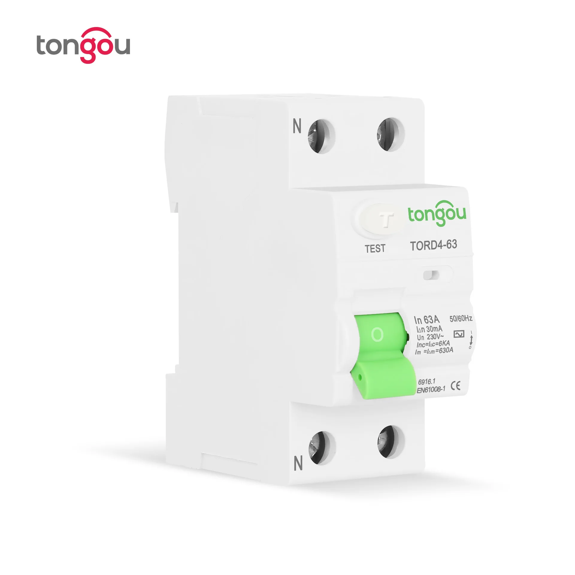 Circuit Breaker 30ma 300ma Differential Circuit Breaker Type A RCCB RCD 2P 16A 40A 63A 6KA Electromagnetic Type Residual Current