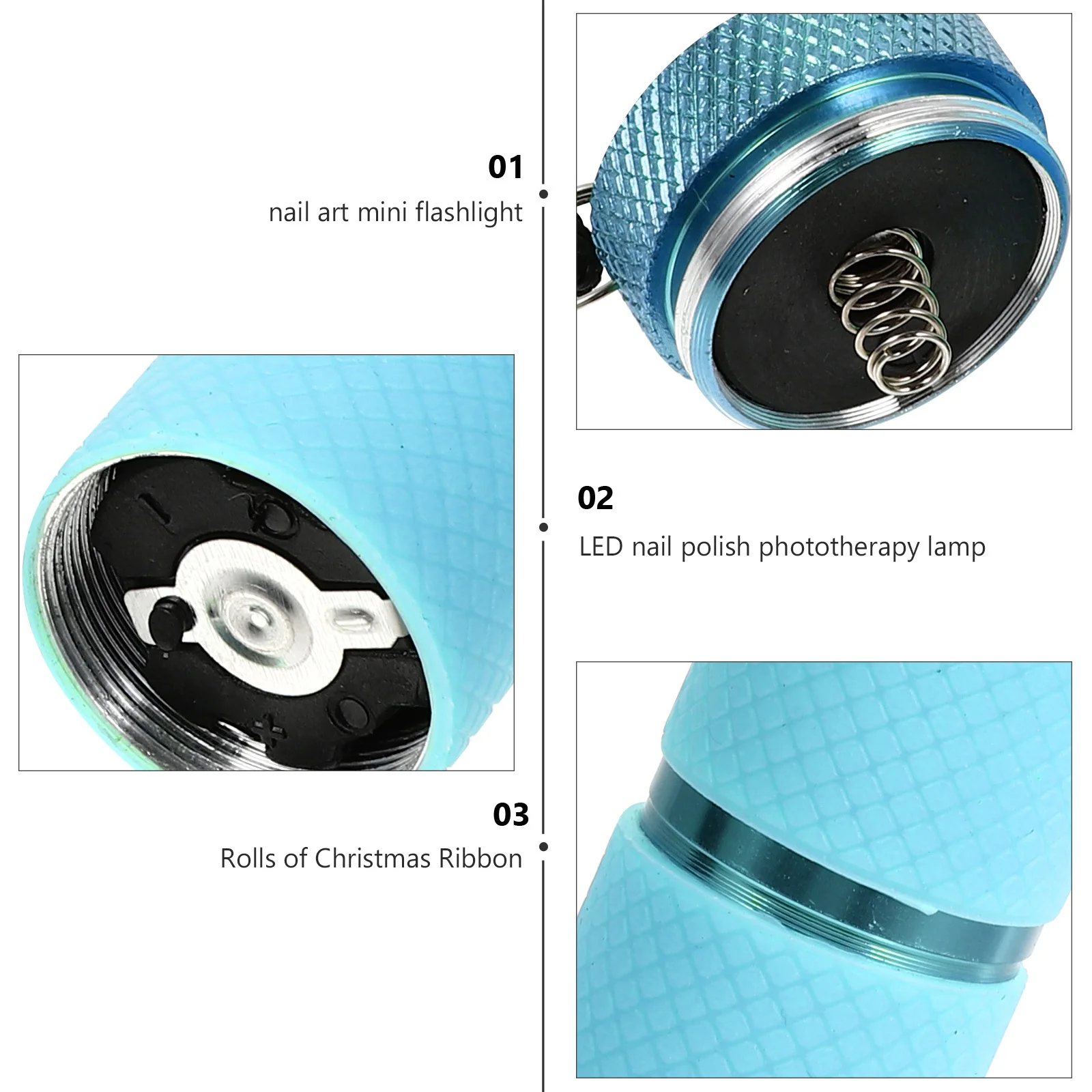 1Pcs Nail Art Mini Flashlight LED Lamp Strong Durable Nail Enamel Dryer for Salon Home Mini Manicure Lamp Manicure