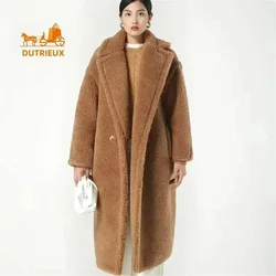 Max Women Teddy Coat 2024 Winter Luxury Women Jacket High Quality Thickened Alpaca Wool Women Coat Wool Long Winter Max Fur Coat