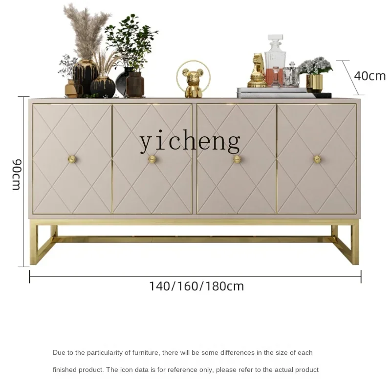 

ZC Entrance Cabinet Solid Wood Partition Entrance Living Room Modern High-End Sideboard Storage