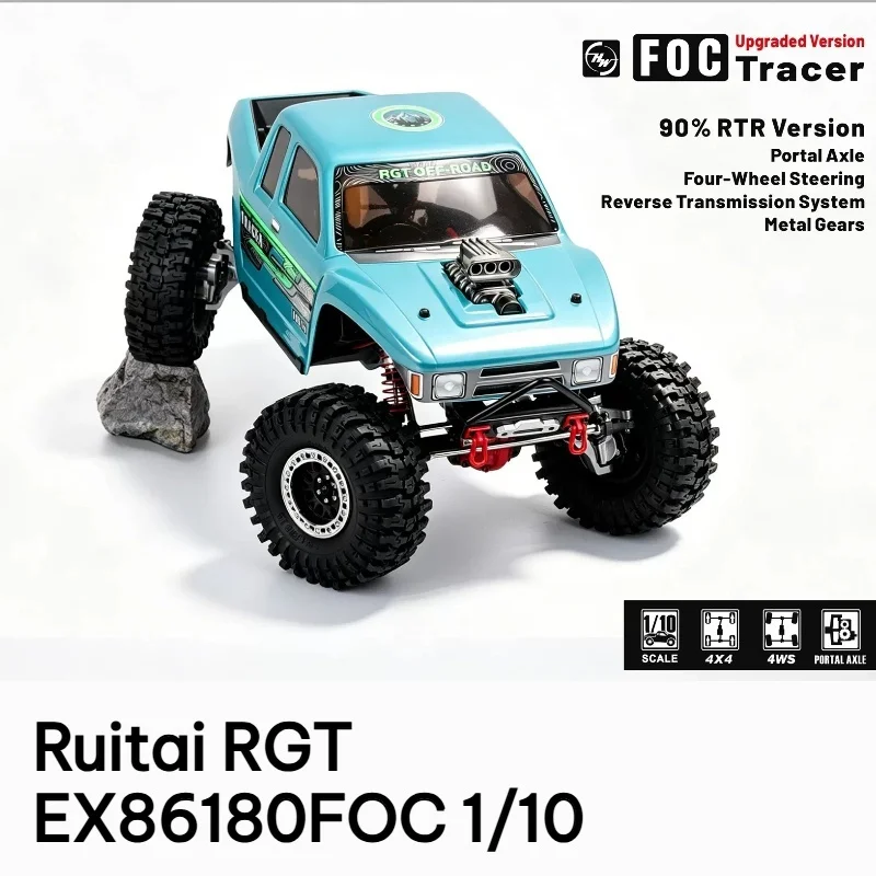 Rgt Remote Control Rock Crawler Ex86180foc One Tenth Scale Four Wheel Steering Portal Axle Electric Off Road For Adult Hobbyists