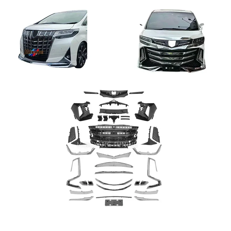 

Комплект кузова переднего бампера Century Hawk Black Facelifts для Bodykit Alphard ANH30 ANH35