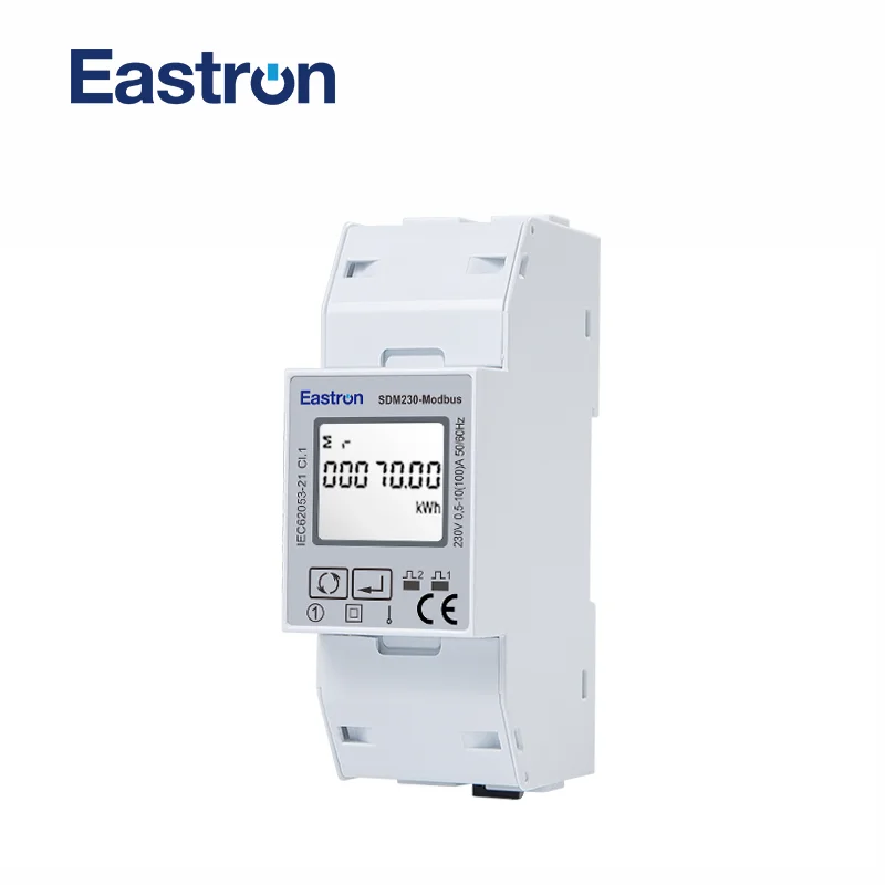 SDM230 Modbus 220/230V Single Phase Energy Meter, doppel DIN modul, Bi-directional, multi Funktion, RS485/Modbus ausgang NICHT MID