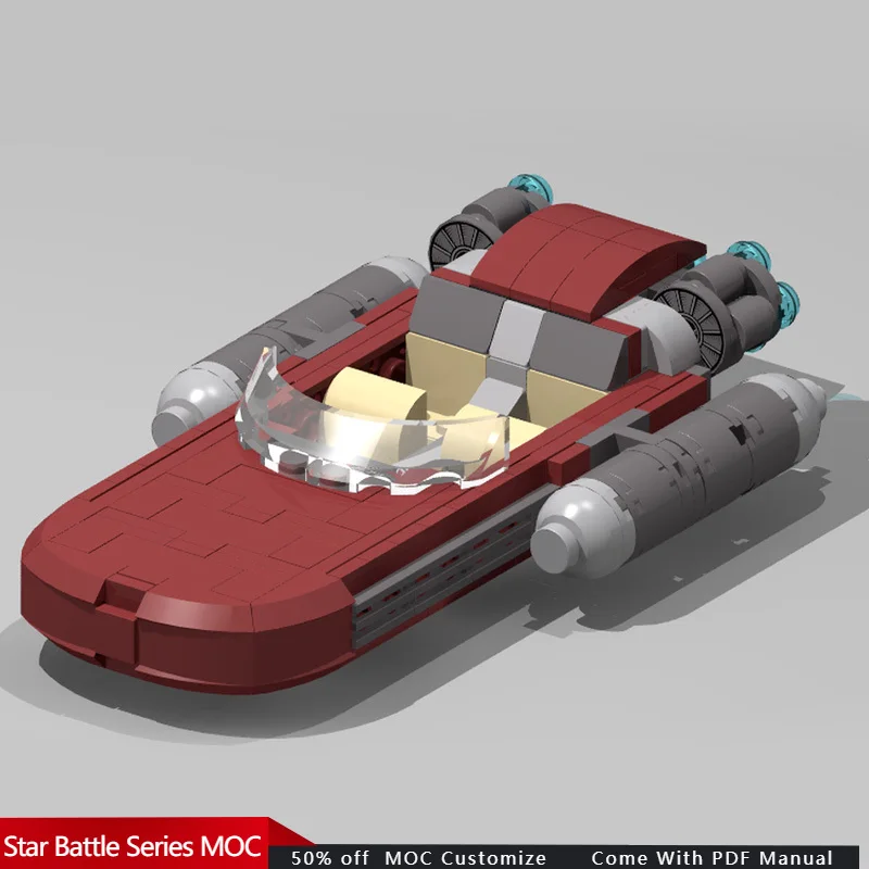 

207 шт. Star Fighting XT-110 Aquatic Landspeeder MOC настроить модульный строительный блок модель дизайн кирпич DIY праздничные игрушки подарки