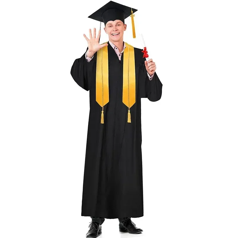 فستان أكاديمي RT01 مقاوم للتمزق للرجال والنساء زي التخرج، ثوب أكاديمي جاف نظيف، فضفاض، فستان للطلاب، & Gf1
