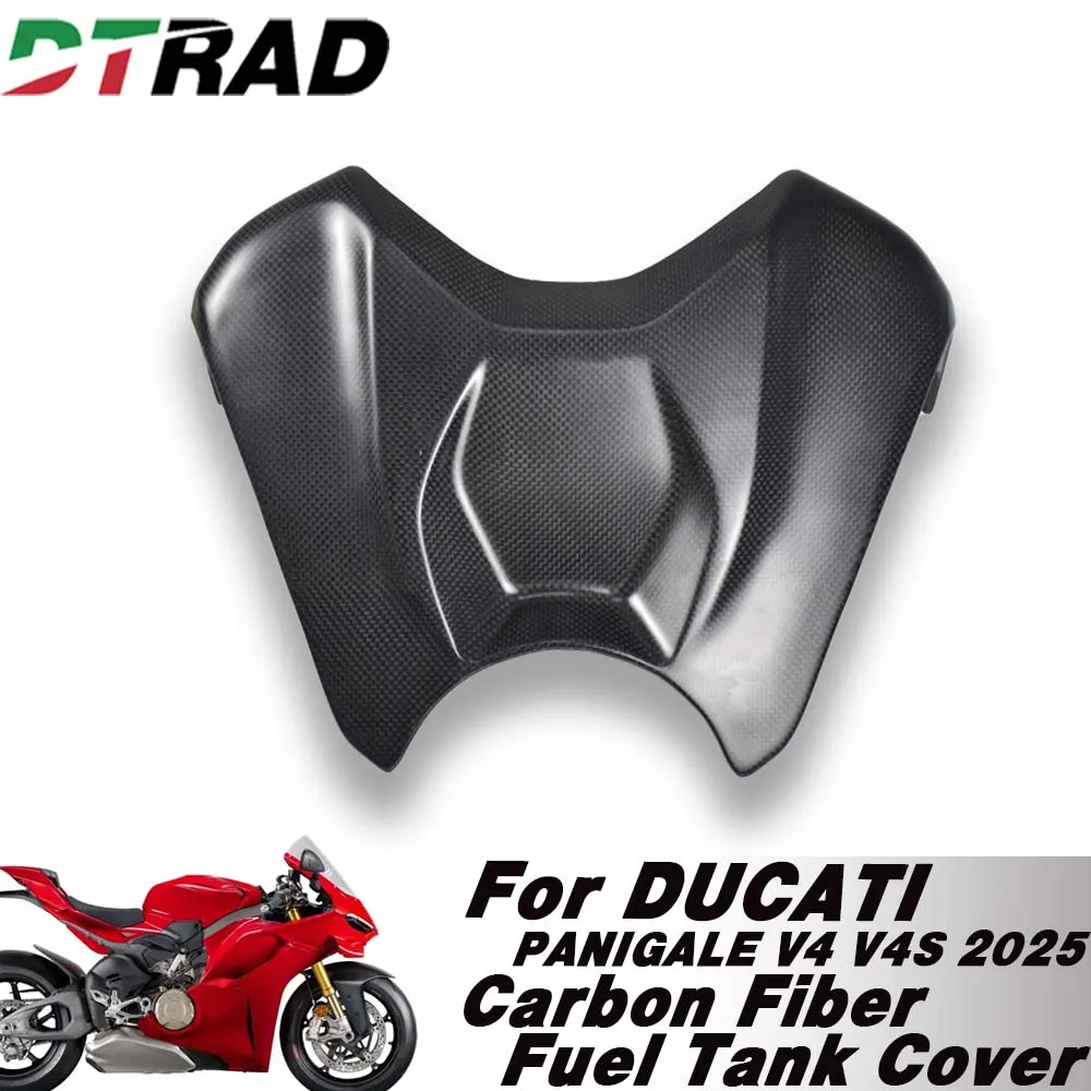 

For DUCATI Panigale V4 V4S 2025 DTRAD Carbon Fiber Front Fuel Tank Cover Tank Protection Guard Motorcycle Accessories