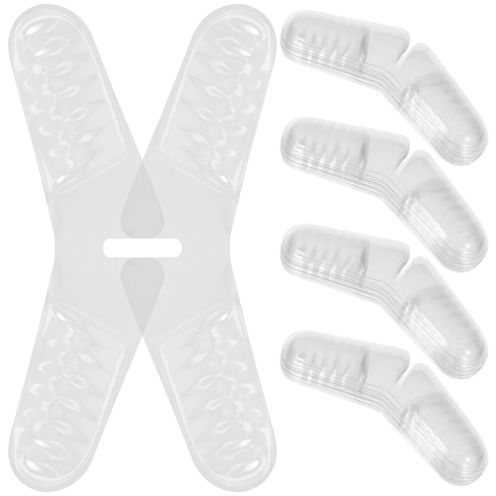 50 Uds. De inserciones para vestido, insertos para camisa, camisa de vestir, moldeador de cuello para hombre, soporte para Collar, relleno transparente