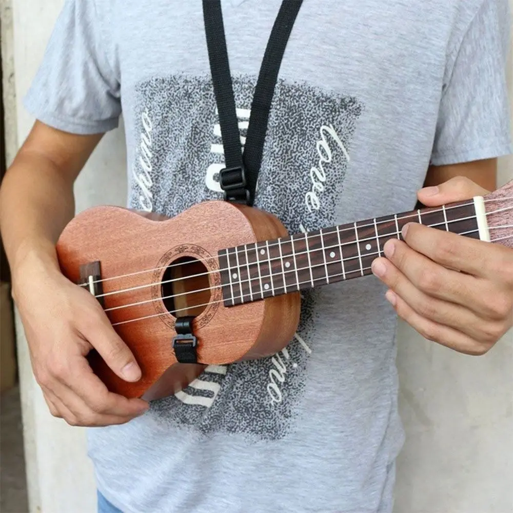 

Hot Sale Adjustable New High Quality Four String Guitar Belt Nylon Guitar Ukulele Strap Hook