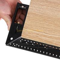 L74C 30-90 Degree Square with Marking Hole Measuring Ruler 12inch Combination Square
