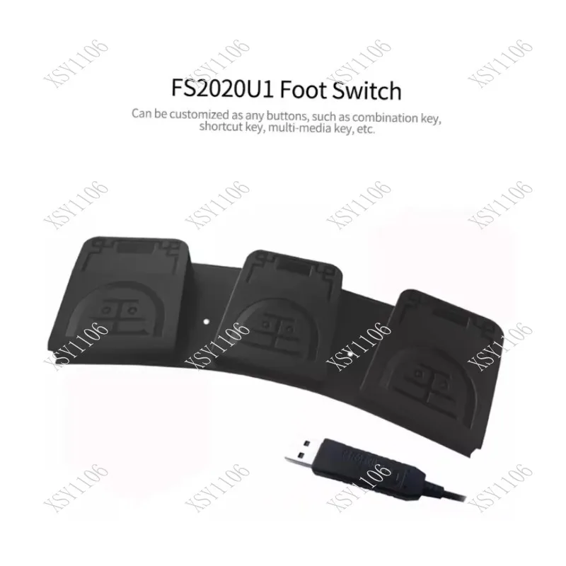 FS2024U1 USB Foot Switch Control Key Customized Computer Key view 2