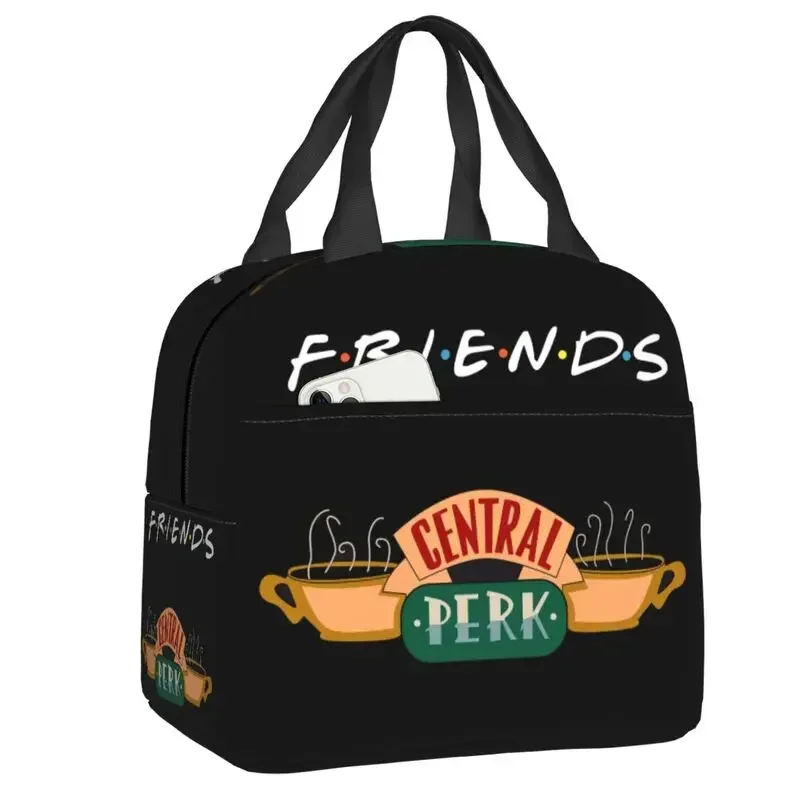 Cute Friends Characters Lunch Bag Men Women Warm Cooler Insulated Box for Children School Work Picnic Food Tote Bags