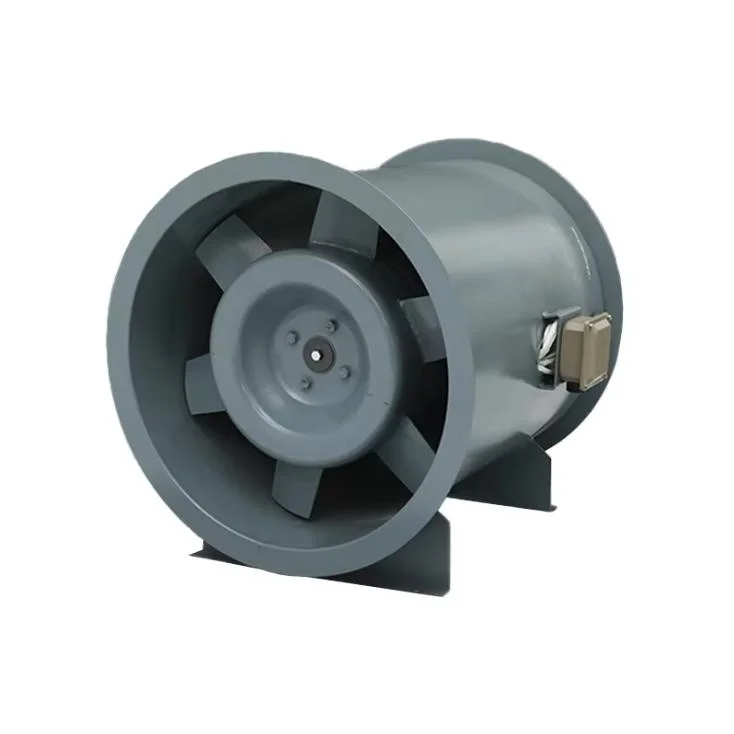 High Efficiency Electric High Temperature Industrial Fire Control Axial Flow HTF Blower Fan High Pressure Smoke Exhaust Pure