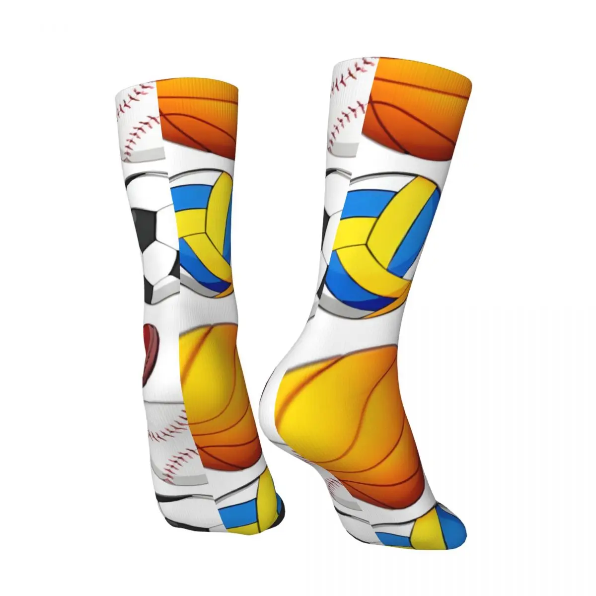 The Sports L.U.X.U.R.Y Collection 2 Men's Socks Retro Harajuku Street Style Novelty Seamless Crew Sock