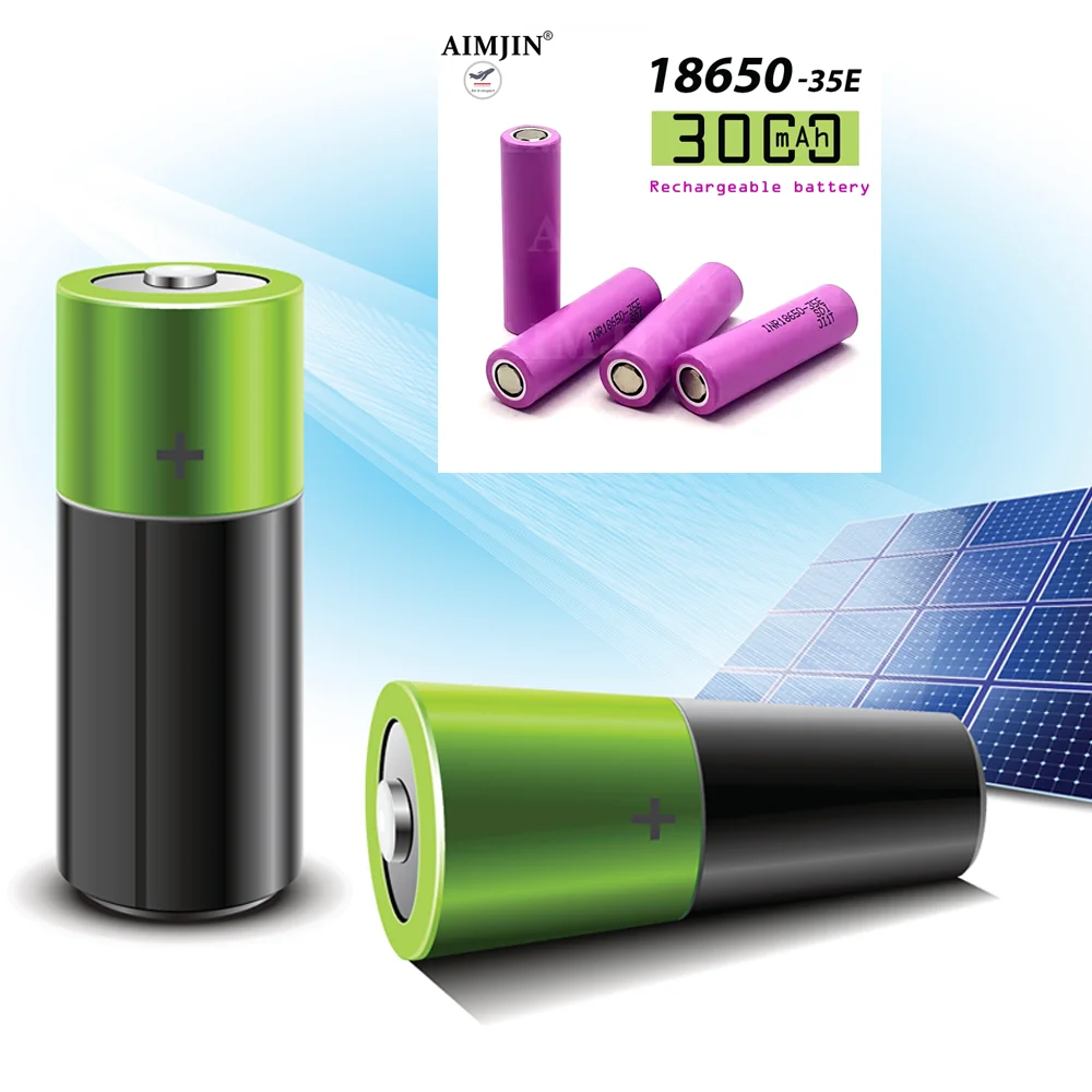18650 INR18650-35E ion cell, 3.7V 3000mAh 20A heavy current output,for RC speed boats & compact handheld vacuums