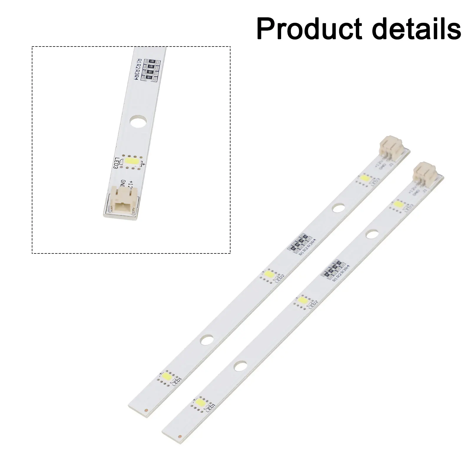 2PCS LED Refrigerator Light Strips for Rongsheng E349766 MDDZ162A 1629348 Enhanced Visibility and Easy Installation