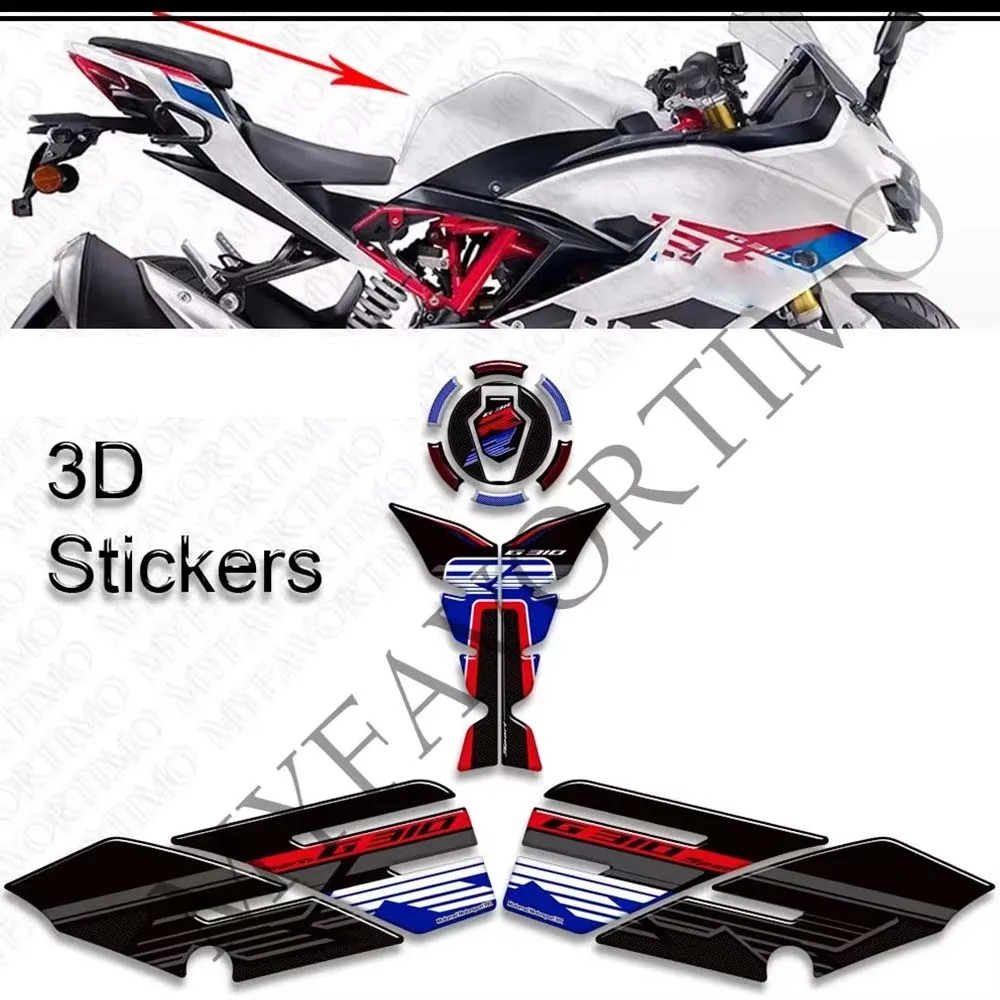For G310RR G 310 RR G310 Motorcycle Tank Pad Side Grips Gas Fuel Oil Kit Knee Protection Fairing Fender Stickers Decals