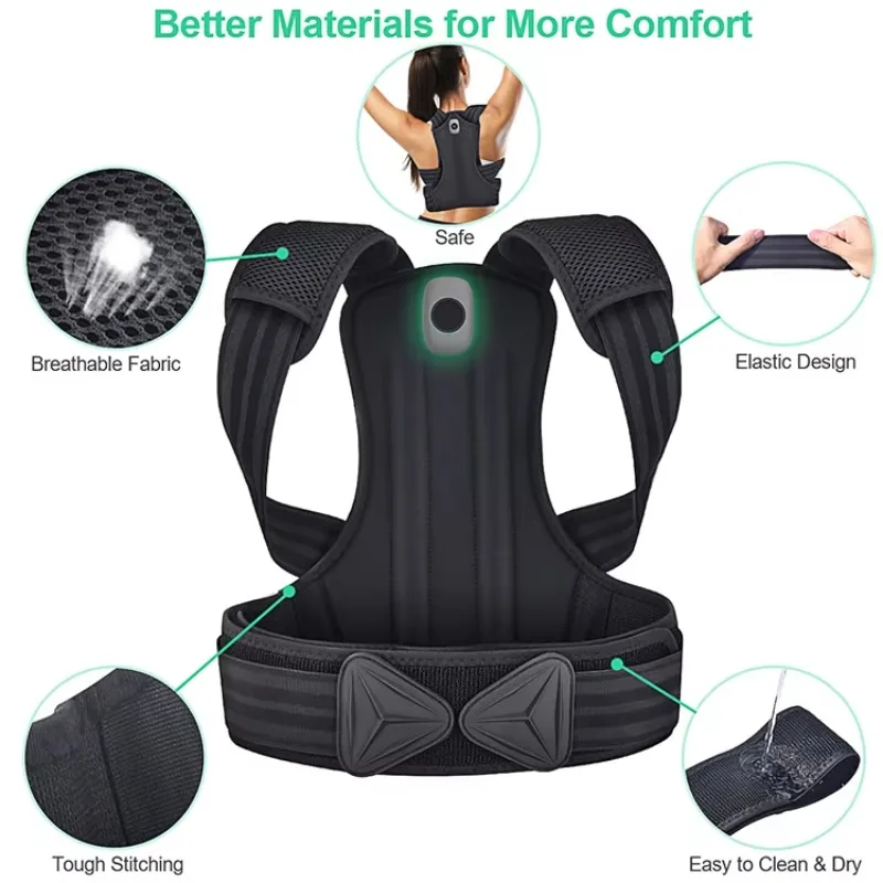 Breathable Back Brace for Men and Women Comfy Smart Posture Corrector