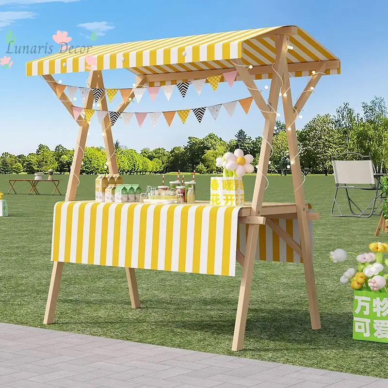 

Mobile Foldable Supermarket Display Shelf Promotional Display Table For Market Float Car Market Stall Stall Display