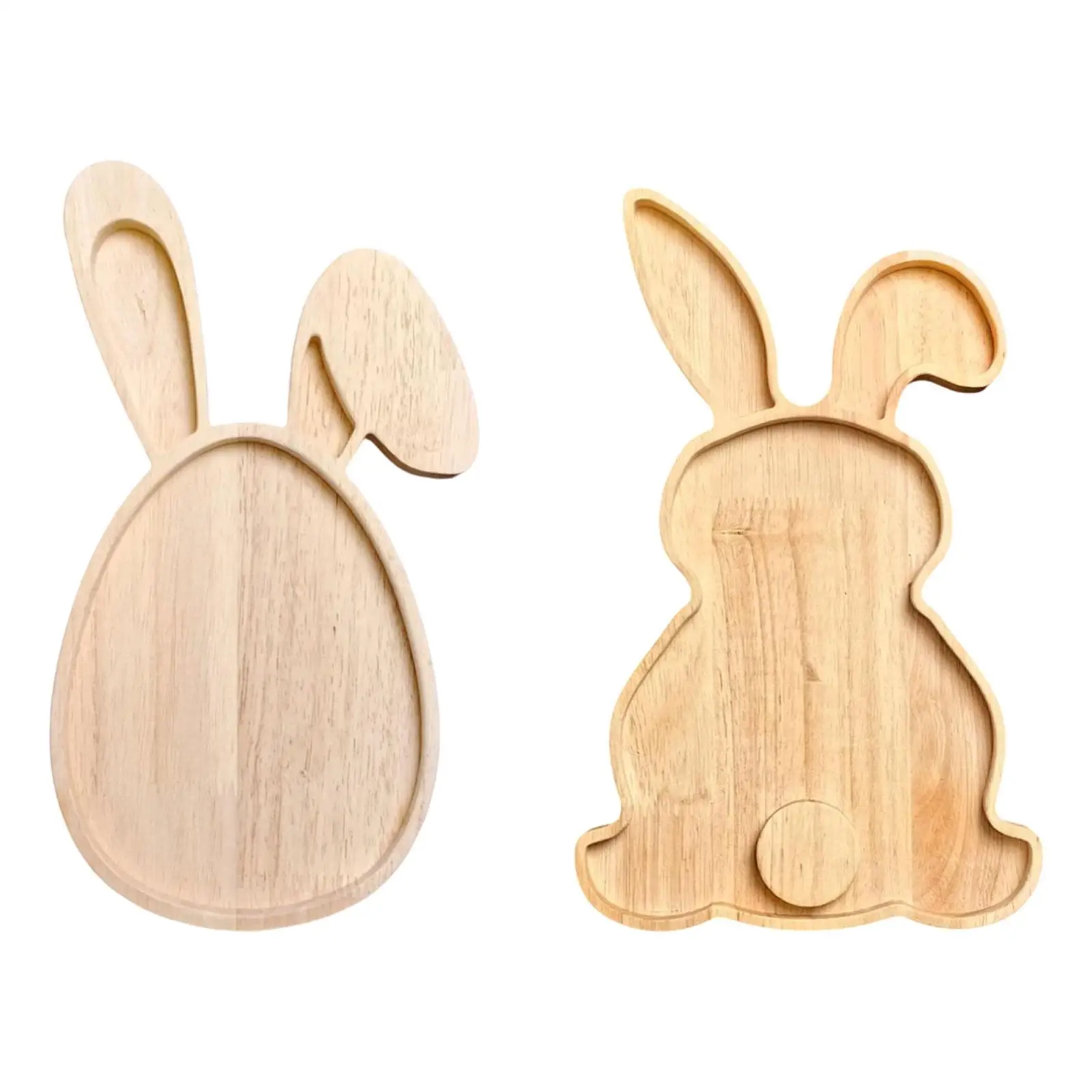 Rabbit Shaped Charcuterie Board Kitchen Chopping Board Platter Rabbit Shaped for Fruit Salad Cake Housewarming Gift Easter