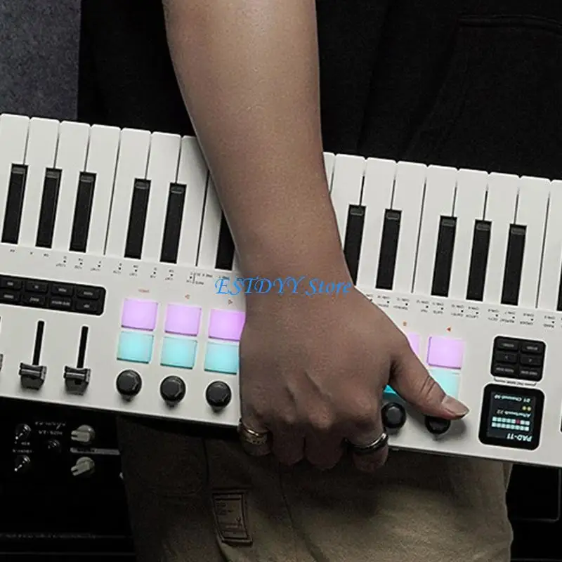 

G6DE 37-клавишный компактный MIDI-контроллер для создания музыки Plug & Play, подключение через USB