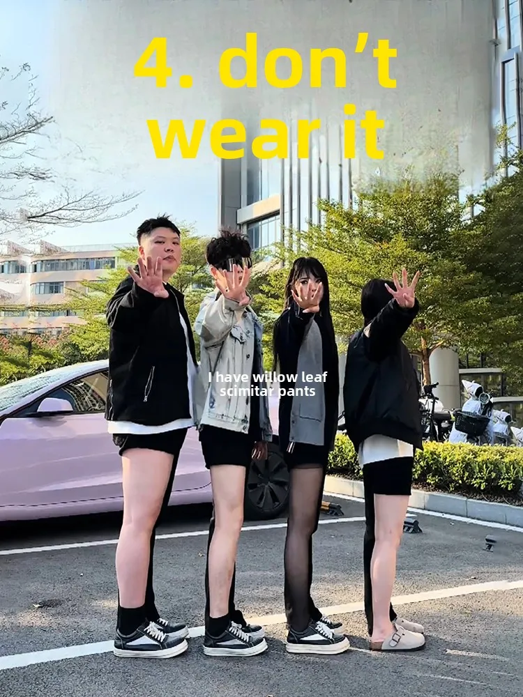 

Black Leaf Blade Jeans Slim Fit Straight Leg Pants for plus Size Men Thick Legs Big Butt Micro Flared Jeans Youth Trend