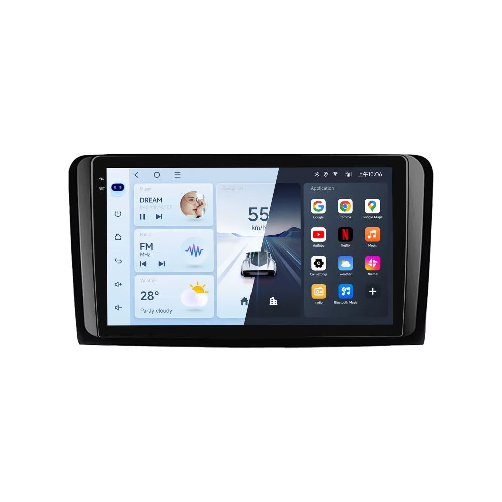 Odtwarzacz multimedialny z Androidem 14 do radia samochodowego Mercedes Benz M-class W164 GL-class X164 ML z Android Auto i nawigacją GPS 2 — zdjęcie 2