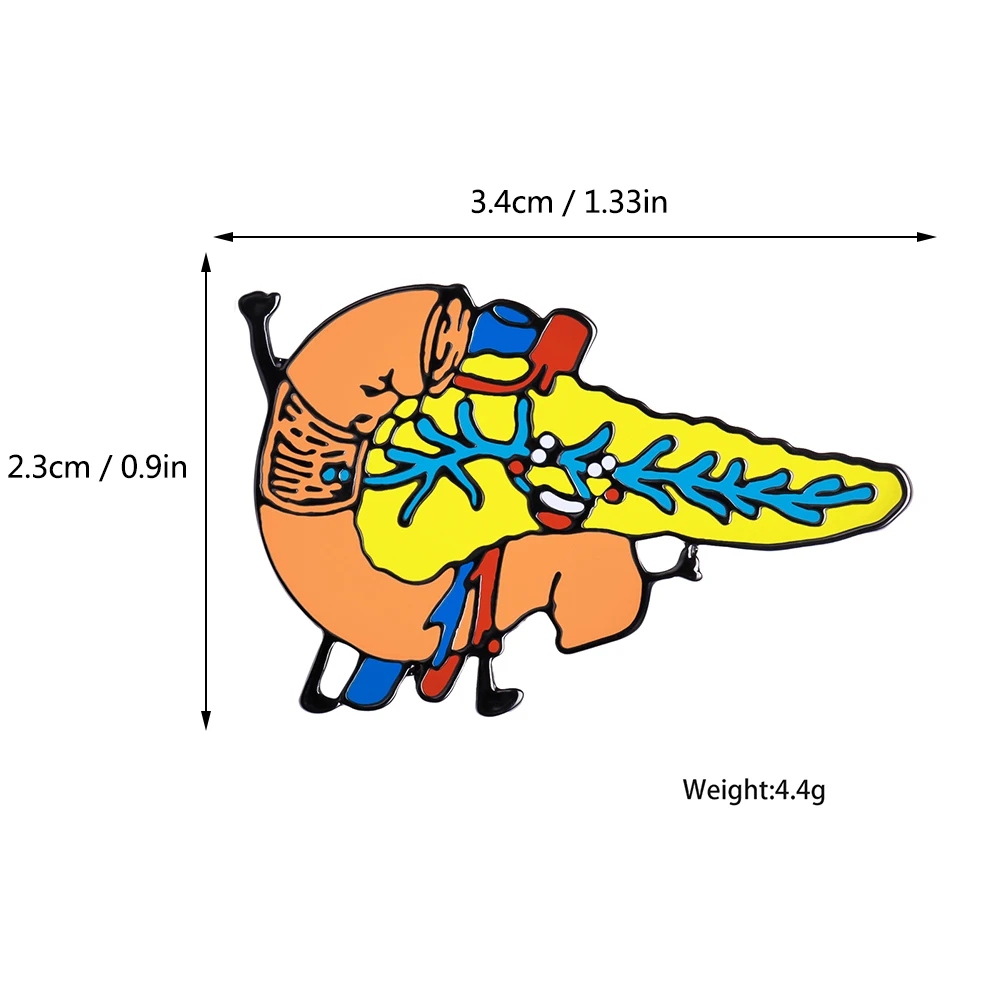 DCARZZ Medical Anatomy Liver Enamel Pin Hepatology Lapel Backpack Hat Badge Brooch Jewelry for Doctors Nurses Medicine Student