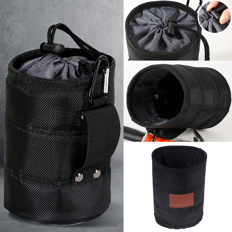 Многофункциональная сумка для хранения винтов и гвоздей — прочная черная поясная сумка для инструментов, утолщенный износостойкий органайзер для домашнего ремонта