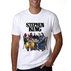 Summer Men Stephen King Print T-shirt Casual Cool It Stephen King Male's Tops New Arrival Stephen King It Movie Tee