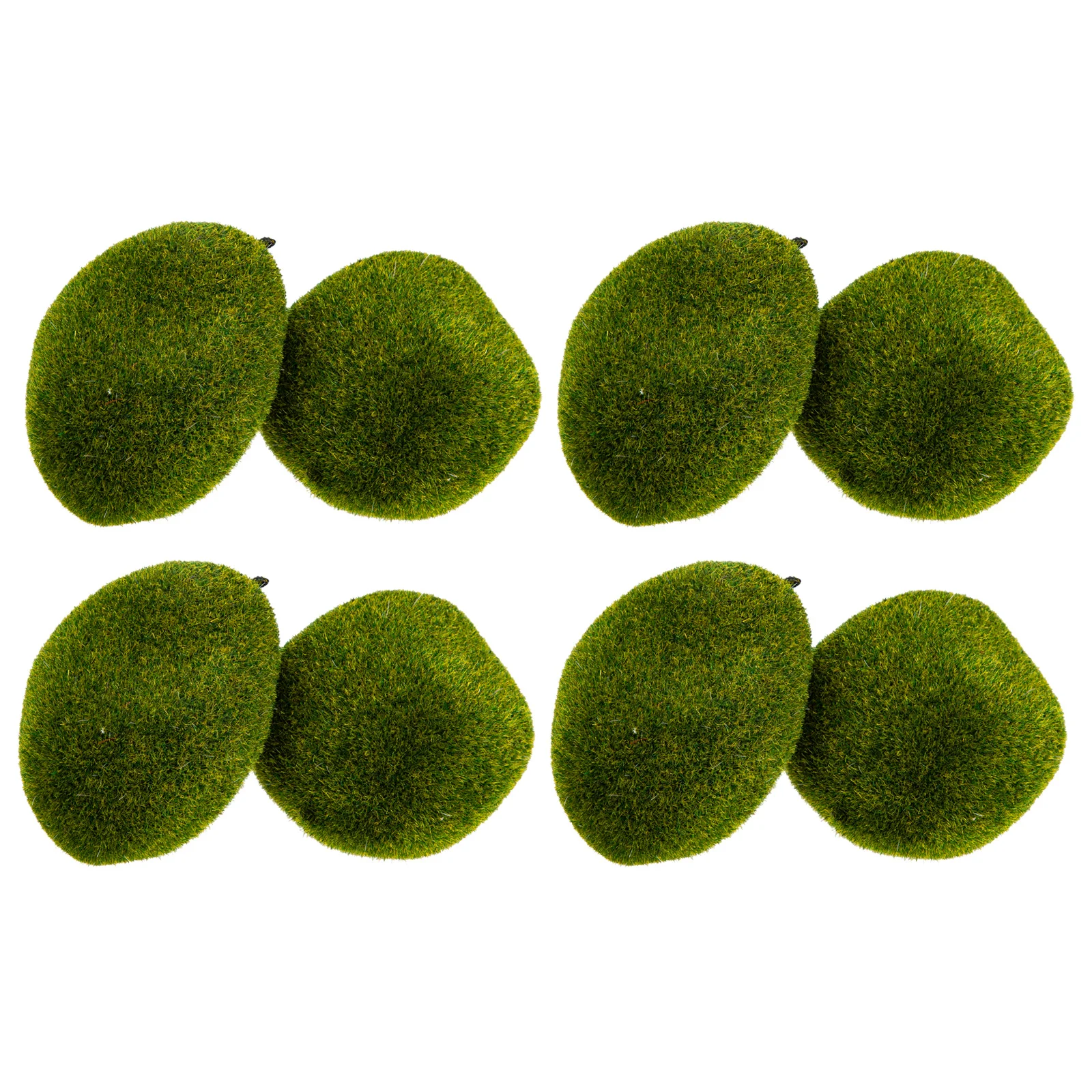 

8Pcs Simulated Moss Stones Artificial Mossy Stones Simulation Mossy Balls Artificial Moss Stones Imitated Moss Stones