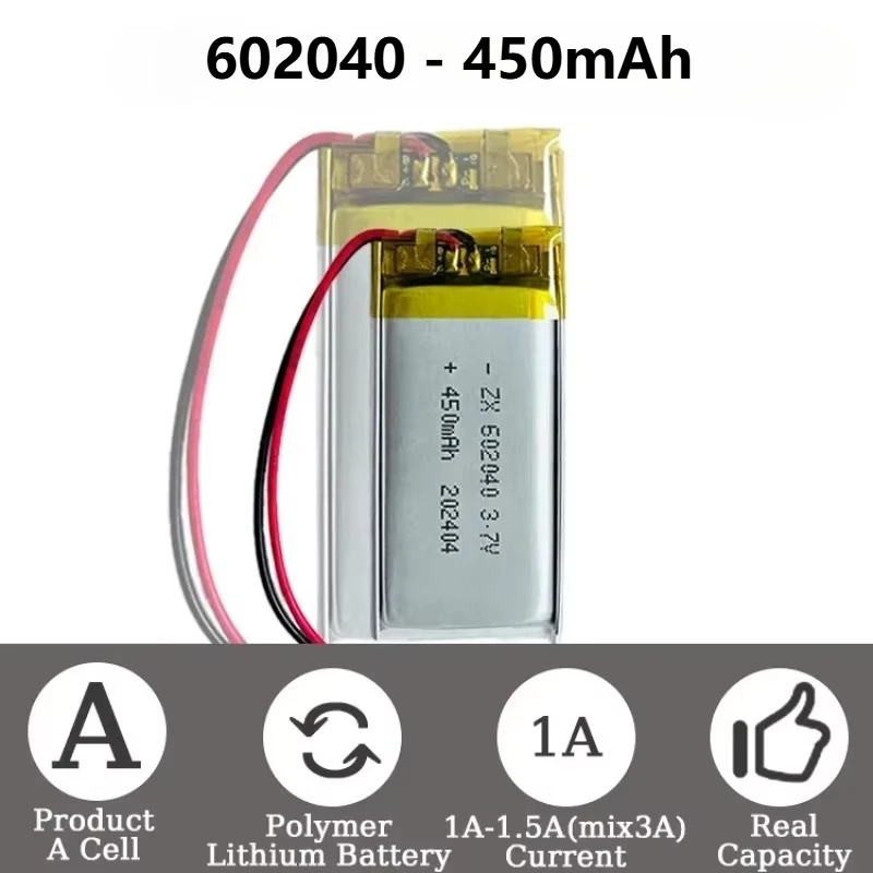 その他 y*** 602040 Bateria recarregável de íon-lítio de polímero de lítio 3.7v