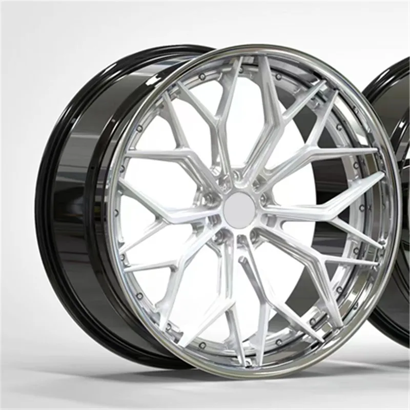 

Customize 2 Piece 3pcs 6061-t6 Aluminum Alloy Forged Car Rims Wheel 19 20 21 22 for Racing Cars