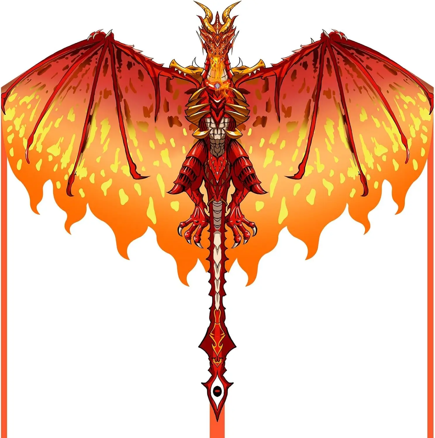 

Легкий в управлении воздушный змей-дракон для начинающих, в комплекте шнур длиной 300 футов, идеально подходит для пляжных развлечений