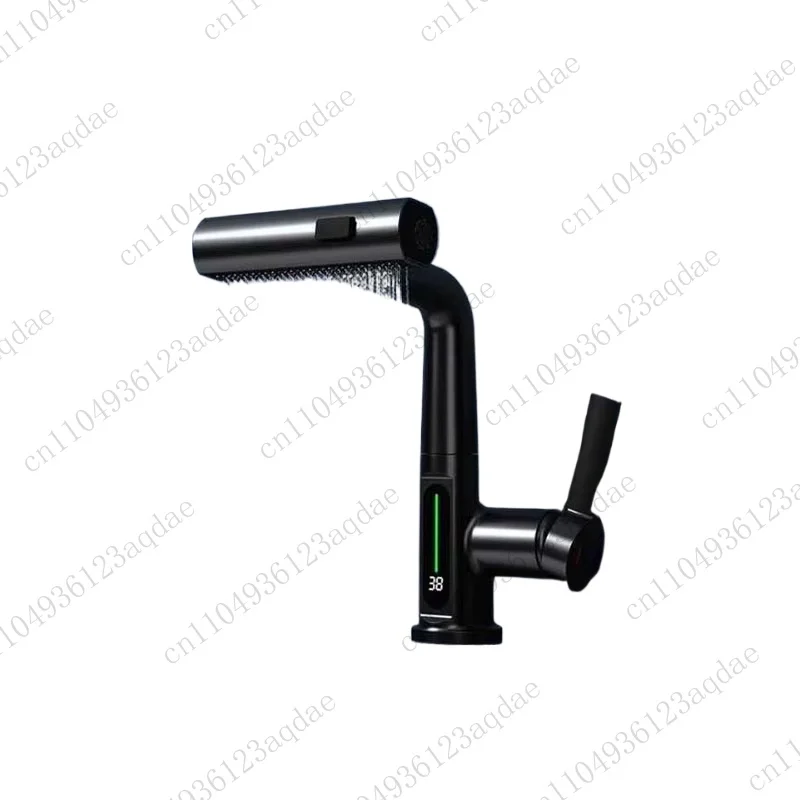 

Faucet Four-color pull-out single-hole faucet Single-handle brass chrome basin faucet Bathroom Be