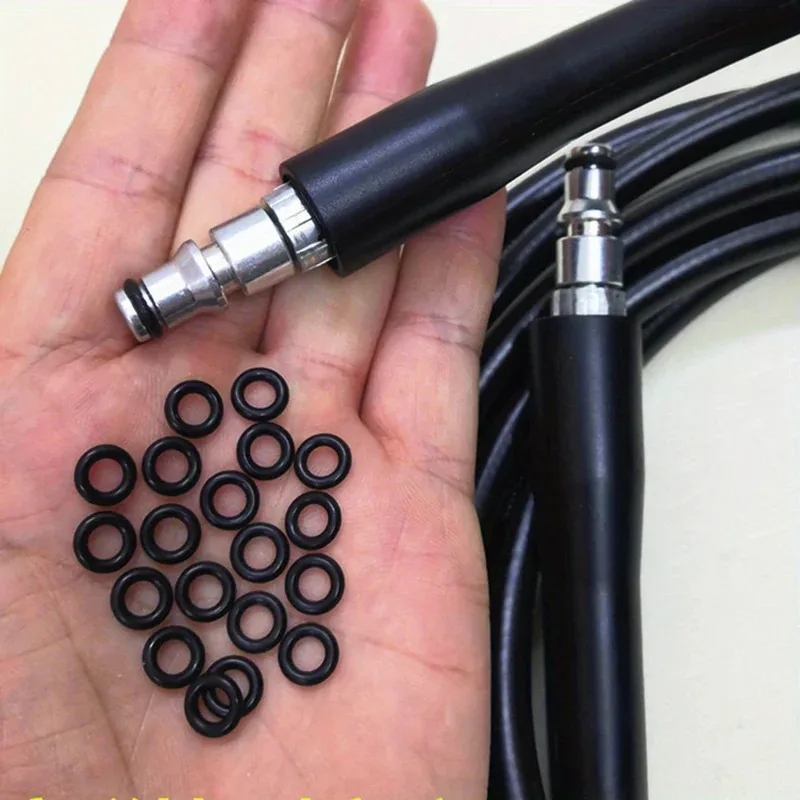 High Pressure Water Gun Cleaning Outlet O-ring Rubber Ring Black Car Wash Machine Accessories Car Beauty Water Gun Accessories