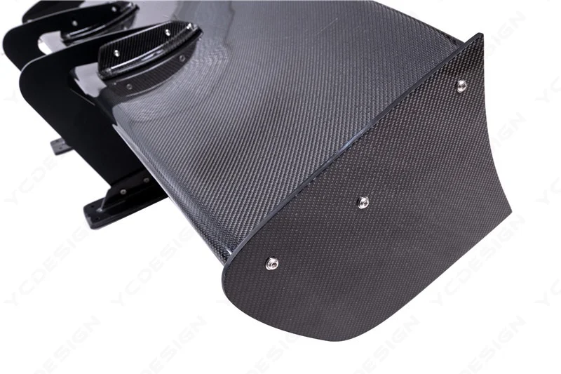 In Stock Carbon Fiber GT Wing 1600mm Fit For EVO 7 8 9 GTR R35 S2000 GT86 Universal VOL VTX Type 7 SWAN NECK Rear Trunk Spoiler