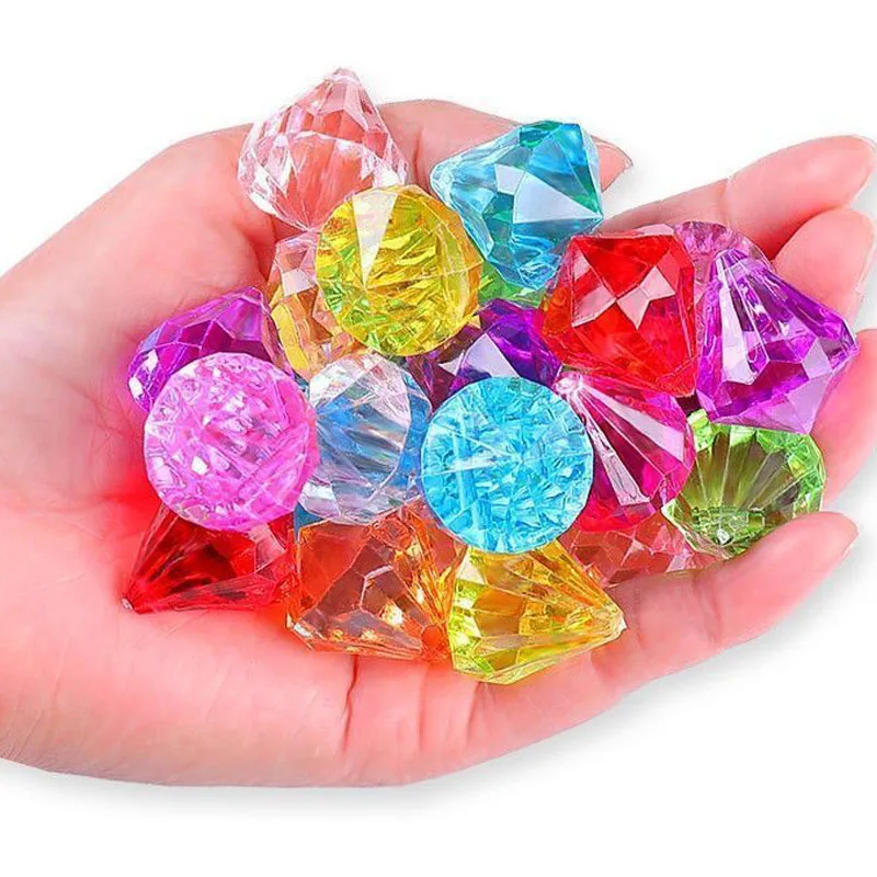 

20Pcs Party Bag Fillers Pirate Treasure Gems Diamond Jewelry Birthday Gifts For Kids Boys Girls Kinder Surprise Toys