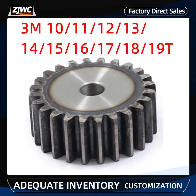 

1Pc 4 Mod Spur Gear 4M 10/11/12/13/14/15/16/17/18/19Tooth 45# Steel Thickness 40mm Metal Mechanical Transmission Pinion Gear