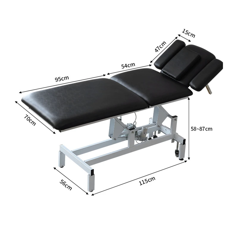 High Quality Comfortable Electric SPA Headspa Beauty Salon Furniture Latex Massage Table Bed For Lifting And Facial Therapy